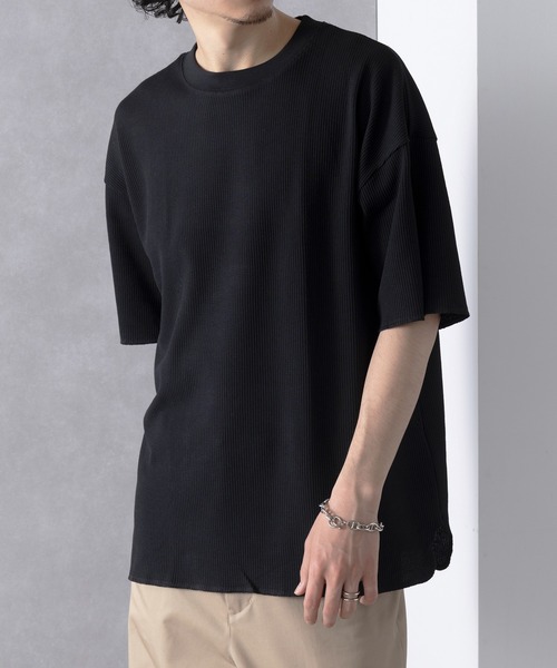 UNIVERSAL OVERALL(ユニバーサルオーバーオール)の「【UNIVERSAL OVERALL】UO ヘビーウェイトサーマルルーズフィット半袖Tシャツ UVOP-006(Tシャツ/カットソー・レディース・ホワイト系その他3/ホワイト/ブラック系その他2/ブラック系その他3/ホワイト系その他2/ブラック系1・M/S/XL/L)」の6枚目の写真