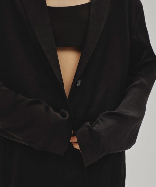 TODAYFUL(トゥデイフル)の「TODAYFUL Satin Over Jacket(その他アウター・レディース・ベージュ/ブラック・38/36)」の10枚目の写真
