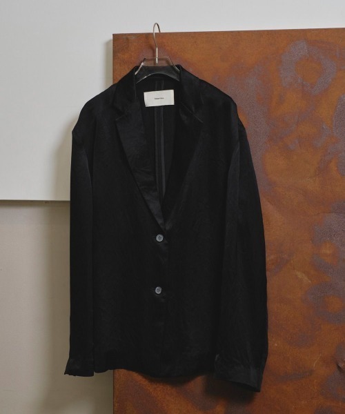 TODAYFUL(トゥデイフル)の「TODAYFUL Satin Over Jacket(その他アウター・レディース・ベージュ/ブラック・38/36)」の12枚目の写真
