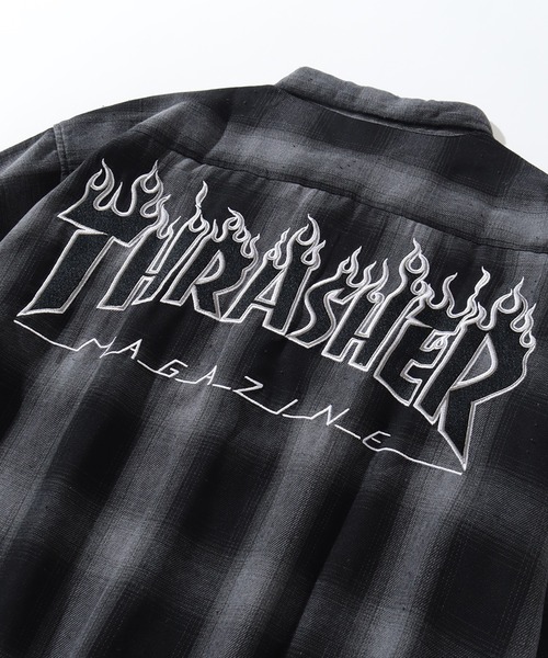 THRASHER（スラッシャー）の「【THRASHER/スラッシャー】ダメージチェック半袖シャツ（シャツ/ブラウス・メンズ・ブラウン/ホワイト/ブラック・XL/L/M）」の18枚目の写真