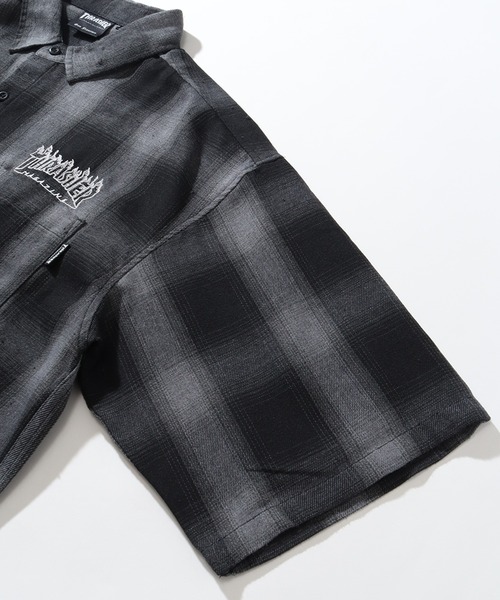 THRASHER（スラッシャー）の「【THRASHER/スラッシャー】ダメージチェック半袖シャツ（シャツ/ブラウス・メンズ・ブラウン/ホワイト/ブラック・XL/L/M）」の17枚目の写真