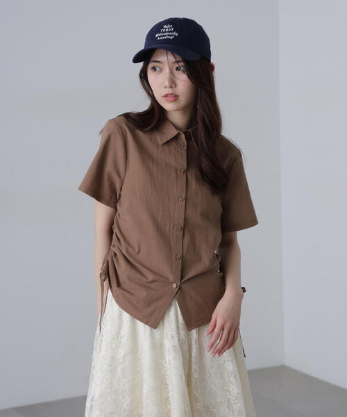 FREE'S MART（フリーズマート）の「◆ドロストチェックシャツ（シャツ/ブラウス・レディース・グレー系その他/ブルー系その他/ホワイト/ブラウン・FREE）」の5枚目の写真