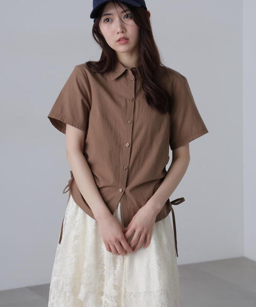 FREE'S MART（フリーズマート）の「◆ドロストチェックシャツ（シャツ/ブラウス・レディース・グレー系その他/ブルー系その他/ホワイト/ブラウン・FREE）」の6枚目の写真