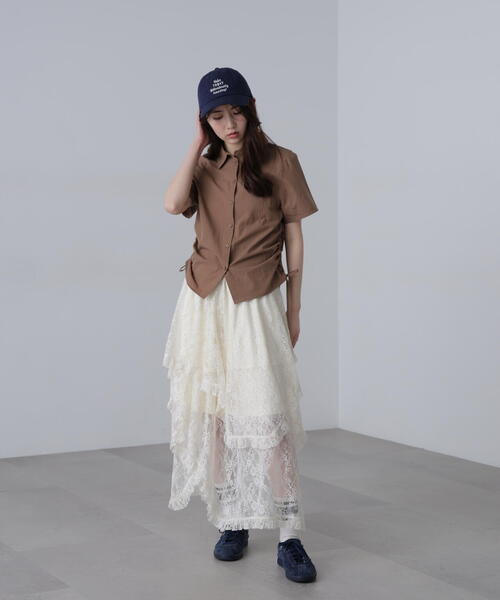 FREE'S MART（フリーズマート）の「◆ドロストチェックシャツ（シャツ/ブラウス・レディース・グレー系その他/ブルー系その他/ホワイト/ブラウン・FREE）」の8枚目の写真