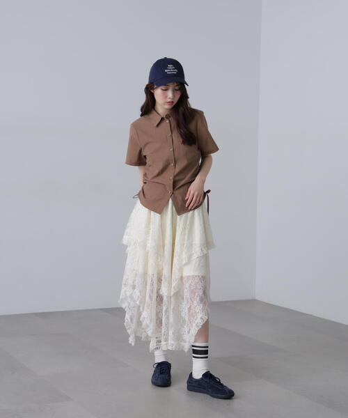 FREE'S MART（フリーズマート）の「◆ドロストチェックシャツ（シャツ/ブラウス・レディース・グレー系その他/ブルー系その他/ホワイト/ブラウン・FREE）」の9枚目の写真