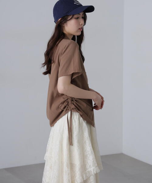 FREE'S MART（フリーズマート）の「◆ドロストチェックシャツ（シャツ/ブラウス・レディース・グレー系その他/ブルー系その他/ホワイト/ブラウン・FREE）」の10枚目の写真