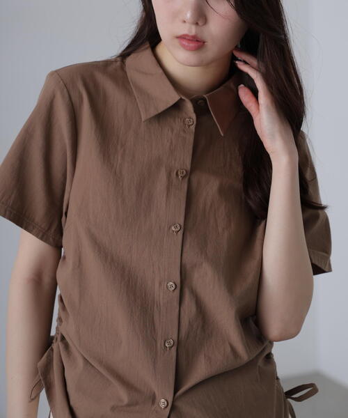 FREE'S MART（フリーズマート）の「◆ドロストチェックシャツ（シャツ/ブラウス・レディース・グレー系その他/ブルー系その他/ホワイト/ブラウン・FREE）」の12枚目の写真