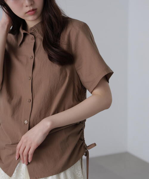 FREE'S MART（フリーズマート）の「◆ドロストチェックシャツ（シャツ/ブラウス・レディース・グレー系その他/ブルー系その他/ホワイト/ブラウン・FREE）」の13枚目の写真