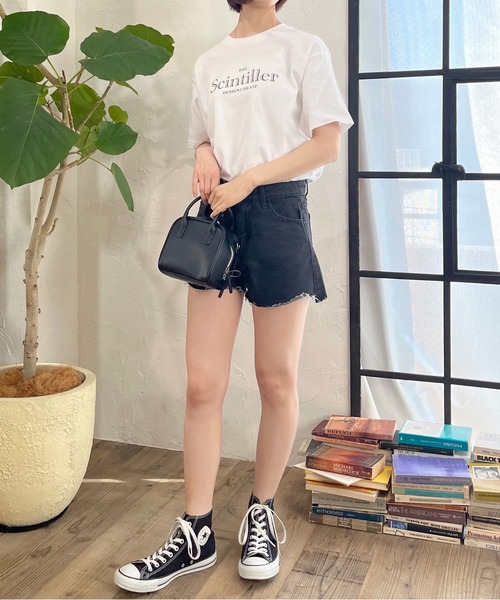 spiritoso(スピリトーゾ)の「【spiritoso】シンプルロゴアソートTシャツ(CP)(Tシャツ/カットソー・レディース・ホワイト/ホワイト×グレー/ブラック/ホワイト×ブラック/ホワイト系1/ホワイト系2/ホワイト×レッド・L/M)」の22枚目の写真