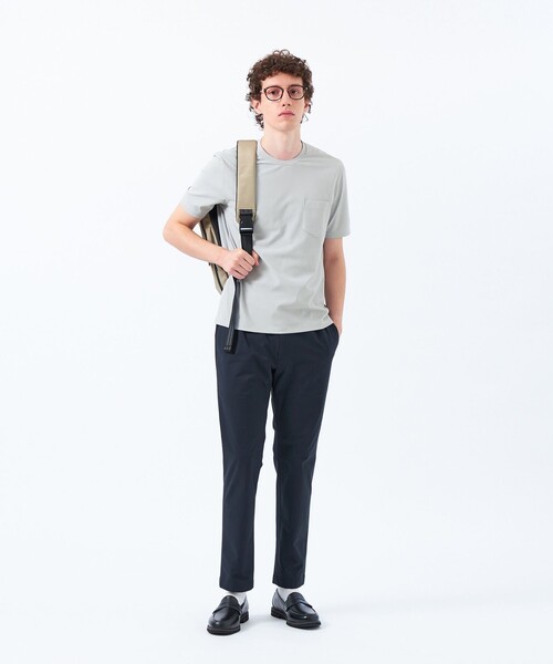 MACKINTOSH PHILOSOPHY(マッキントッシュ フィロソフィー)の「【TROTTER with MOONRAKERS 】 トロッター Tシャツ ムーンテックジャージー(Tシャツ/カットソー・メンズ・グレー系その他2/ダークネイビー/ブラック/ホワイト・40/38/42)」の6枚目の写真