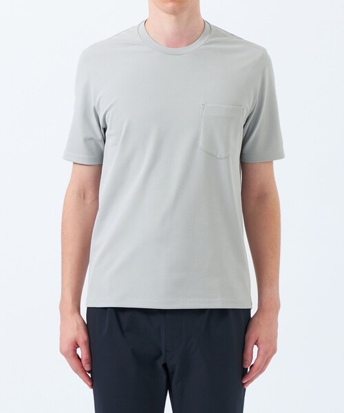 MACKINTOSH PHILOSOPHY(マッキントッシュ フィロソフィー)の「【TROTTER with MOONRAKERS 】 トロッター Tシャツ ムーンテックジャージー(Tシャツ/カットソー・メンズ・グレー系その他2/ダークネイビー/ブラック/ホワイト・40/38/42)」の9枚目の写真