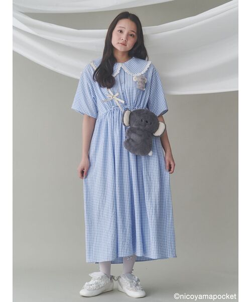 merry jenny（メリージェニー）の「【にこやまポッケ】おすわりコアラのぬいぐるみポシェット（ショルダーバッグ・レディース・グレー・FREE）」の8枚目の写真