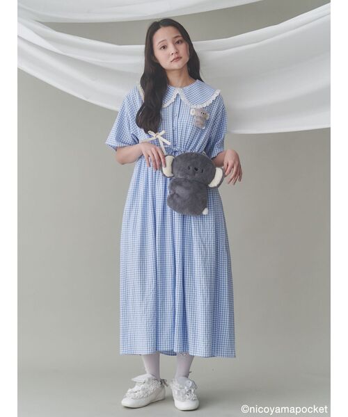 merry jenny（メリージェニー）の「【にこやまポッケ】おすわりコアラのぬいぐるみポシェット（ショルダーバッグ・レディース・グレー・FREE）」の10枚目の写真