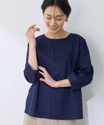 刺しゅう切替プルオーバー