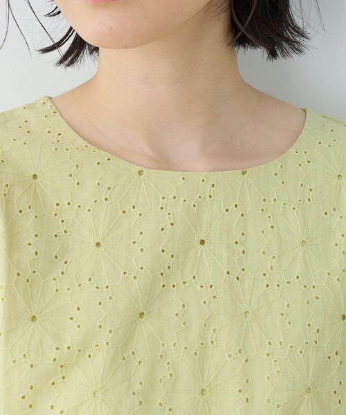 DECOY SINCE 1981(デコイシンスイチキュウハチイチ)の「刺しゅう切替プルオーバー(Tシャツ/カットソー・レディース・ネイビー/ホワイト/イエロー・LL/M/L)」の19枚目の写真