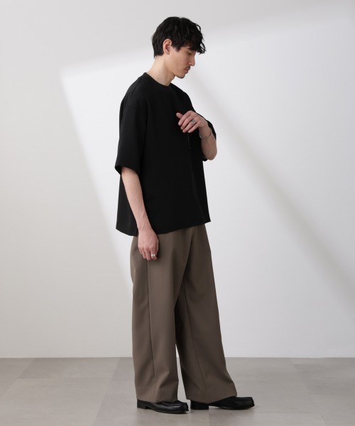 NANO universe(ナノユニバース)の「Epoche ZIP Tシャツ(Tシャツ/カットソー・メンズ・ブラック・L/M/S)」の7枚目の写真