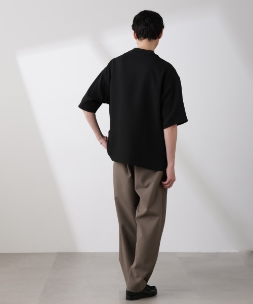 NANO universe(ナノユニバース)の「Epoche ZIP Tシャツ(Tシャツ/カットソー・メンズ・ブラック・L/M/S)」の9枚目の写真