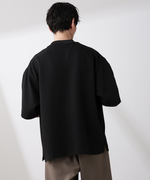 NANO universe(ナノユニバース)の「Epoche ZIP Tシャツ(Tシャツ/カットソー・メンズ・ブラック・L/M/S)」の4枚目の写真