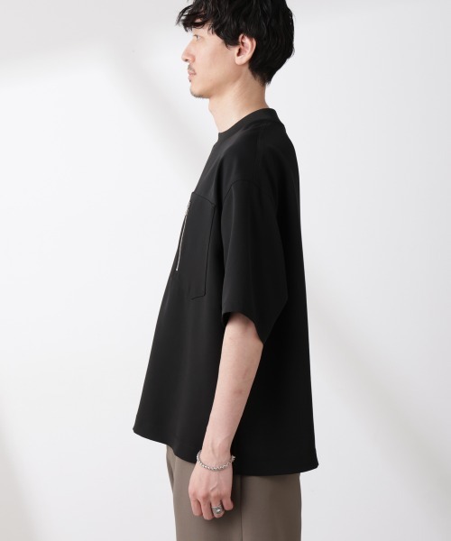 NANO universe(ナノユニバース)の「Epoche ZIP Tシャツ(Tシャツ/カットソー・メンズ・ブラック・L/M/S)」の10枚目の写真