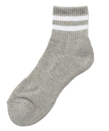 Mac-House（マックハウス）の「NAVY ライン入り クォーターソックス 25-27cm（ソックス/靴下）」