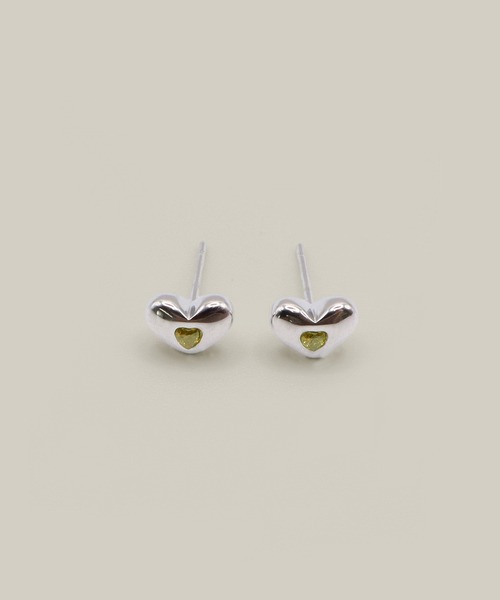 VATSURICA(バツリカ)の「〈VATSURICA〉金属アレルギー対応 / ステンレス / キュービックジルコニア ハート ピアス(ピアス(両耳用)・レディース・ライトグリーン/ブラック・FREE)」の16枚目の写真