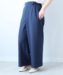 fleur by mint breeze（フルールバイミントブリーズ）の「【イージーケア・速乾・接触冷感】【L～5L 大きいサイズ】ドライポプリンワイドパンツ（その他パンツ・レディース）」