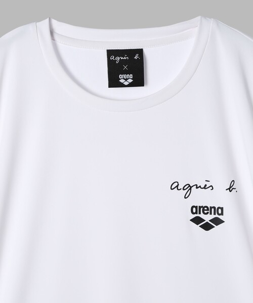 agnes b.（アニエスベー）の「agnes b. x arena 半袖 Tシャツ（Tシャツ/カットソー・レディース・ホワイト・SMALL/MEDIUM/LARGE/X-LARGE）」の3枚目の写真