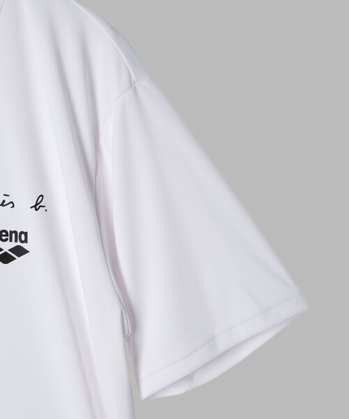 agnes b.（アニエスベー）の「agnes b. x arena 半袖 Tシャツ（Tシャツ/カットソー・レディース・ホワイト・SMALL/MEDIUM/LARGE/X-LARGE）」の4枚目の写真