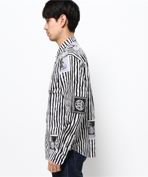 【STUSSY】WAVY STRIPED SHORT SLEEVE SHIRT☆ストライプ シャツ Wavy Striped Short Sleeve Shirt – Natural | Tops | Stüssy Japan