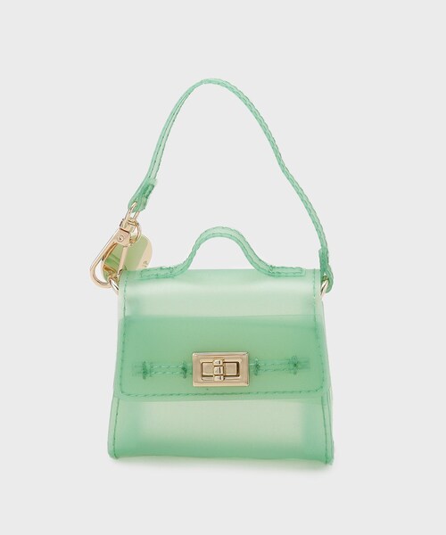 OPAQUE.CLIP（オペークドットクリップ）の「ミニサイズジェリーバッグチャーム（チャーム・レディース・サンドベージュ/ライトグリーン/ブラック・00）」の12枚目の写真