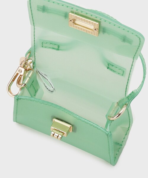 OPAQUE.CLIP（オペークドットクリップ）の「ミニサイズジェリーバッグチャーム（チャーム・レディース・サンドベージュ/ライトグリーン/ブラック・00）」の9枚目の写真