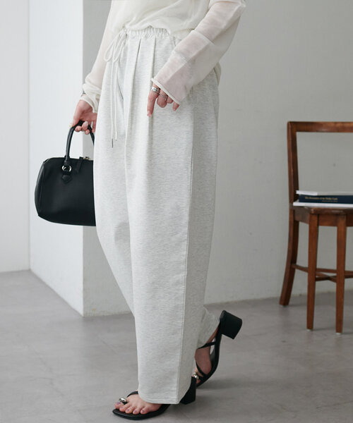 DISCOAT（ディスコート）の「キレイメスウェットタックパンツ（その他パンツ・レディース・オフホワイト/ライトグレー・LARGE/SMALL/MEDIUM）」の14枚目の写真