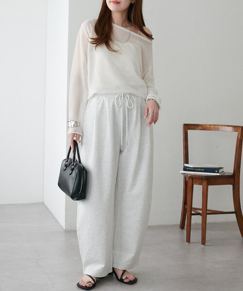 DISCOAT（ディスコート）の「キレイメスウェットタックパンツ（その他パンツ・レディース・オフホワイト/ライトグレー・LARGE/SMALL/MEDIUM）」の16枚目の写真