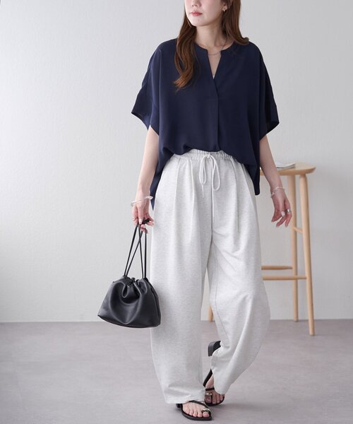 DISCOAT（ディスコート）の「キレイメスウェットタックパンツ（その他パンツ・レディース・オフホワイト/ライトグレー・LARGE/SMALL/MEDIUM）」の22枚目の写真