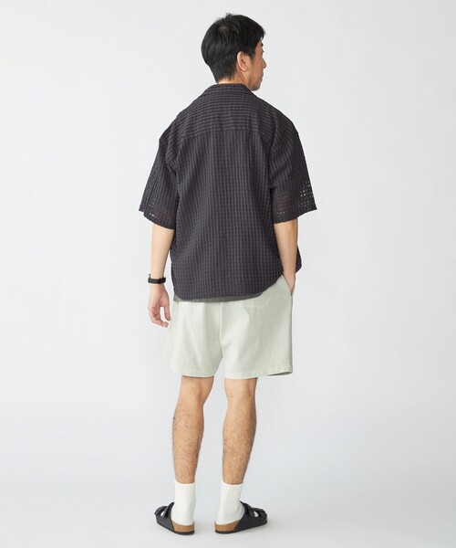 SHIPS(シップス)の「SHIPS: ピグメント ジャージー ショーツ(その他パンツ・メンズ・ネイビー/ダークグレー/ナチュラル・LARGE/MEDIUM)」の9枚目の写真