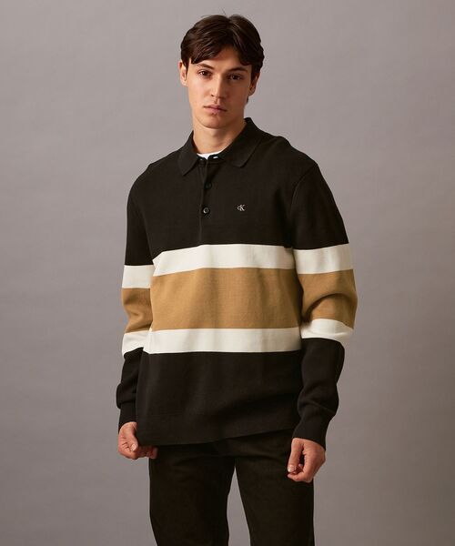 Calvin Klein（カルバン・クライン）の「ハーフプラケット ストライプ 