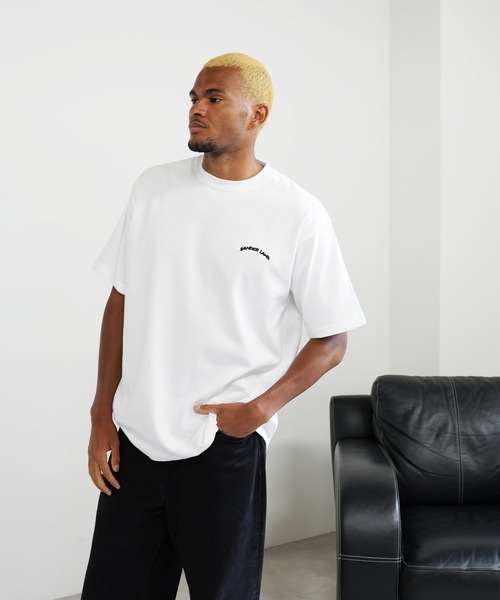 BASIS（ベイシス）の「SANDER LAND 9.1ozマグナムウェイト Graffiti バックプリント ビッグシルエット 半袖Tシャツ（Tシャツ/カットソー・メンズ・ホワイト/ブラック・MEDIUM/LARGE/X-LARGE）」の13枚目の写真