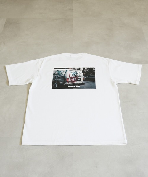 BASIS（ベイシス）の「SANDER LAND 9.1ozマグナムウェイト Graffiti バックプリント ビッグシルエット 半袖Tシャツ（Tシャツ/カットソー・メンズ・ホワイト/ブラック・MEDIUM/LARGE/X-LARGE）」の21枚目の写真