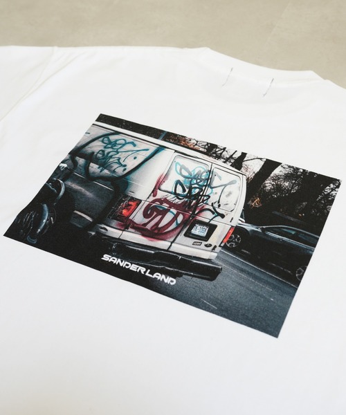 BASIS（ベイシス）の「SANDER LAND 9.1ozマグナムウェイト Graffiti バックプリント ビッグシルエット 半袖Tシャツ（Tシャツ/カットソー・メンズ・ホワイト/ブラック・MEDIUM/LARGE/X-LARGE）」の22枚目の写真