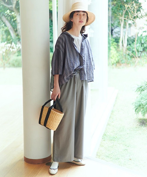 studio CLIP（スタディオクリップ）の「ラフィアブレードハット（ハット・レディース・ベージュ/ナチュラル・FREE）」の3枚目の写真