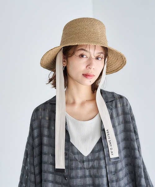 studio CLIP（スタディオクリップ）の「ラフィアブレードハット（ハット・レディース・ベージュ/ナチュラル・FREE）」の11枚目の写真