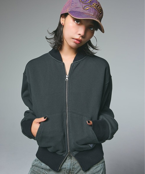 セール】ZIP UP SWEAT BLOUSON（スウェット）｜X-girl（エックスガール