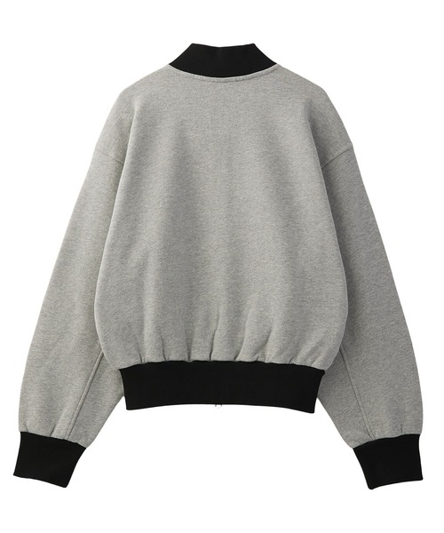 X-girl(エックスガール)の「ZIP UP SWEAT BLOUSON(スウェット・レディース・アッシュ/チャコール・S/M)」の3枚目の写真