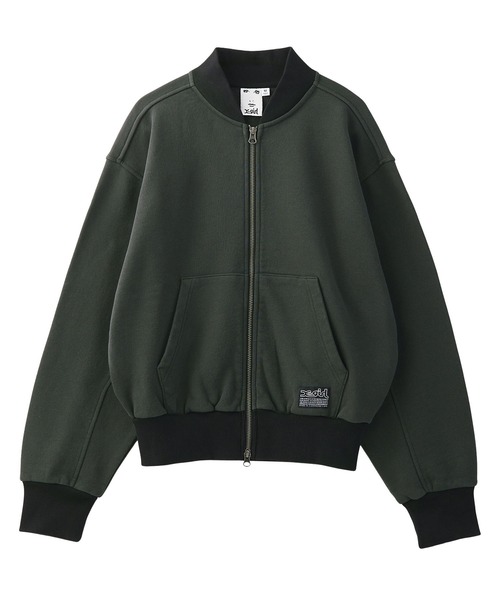 X-girl(エックスガール)の「ZIP UP SWEAT BLOUSON(スウェット・レディース・アッシュ/チャコール・S/M)」の12枚目の写真