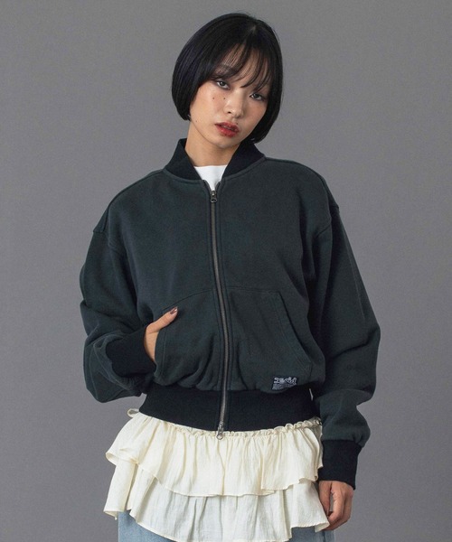 セール】ZIP UP SWEAT BLOUSON（スウェット）｜X-girl（エックスガール