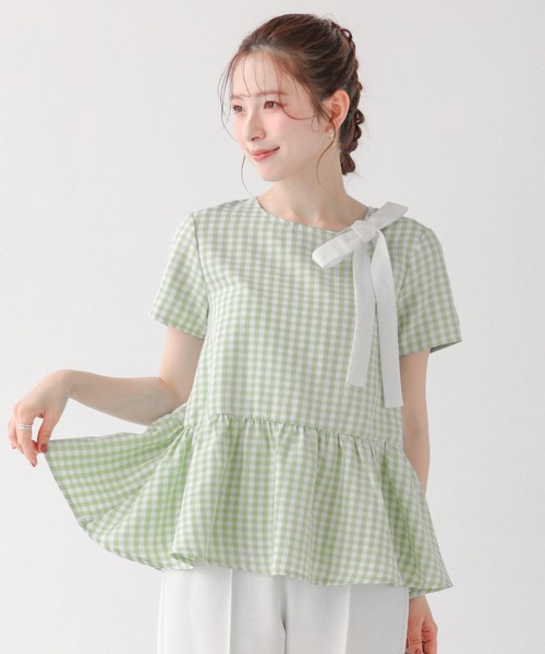 トップス fitmore タックスリーブジャガードトップス【宅配便】 | Fit more