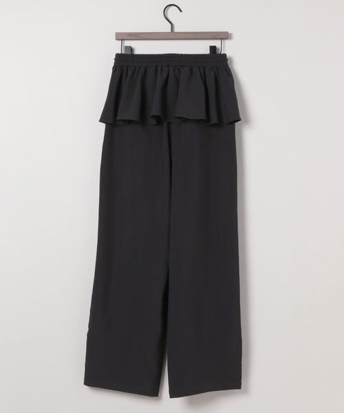 eL(エル)の「【eL】Frill Easy Pants/498733(その他パンツ・レディース・ブラウン/ブラック・FREE)」の3枚目の写真