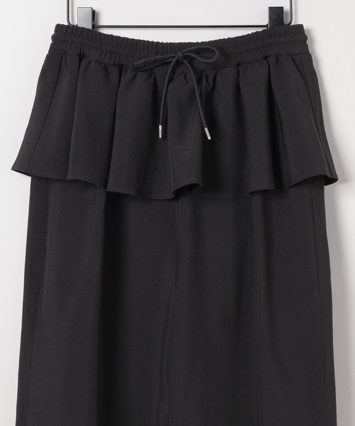 eL(エル)の「【eL】Frill Easy Pants/498733(その他パンツ・レディース・ブラウン/ブラック・FREE)」の4枚目の写真