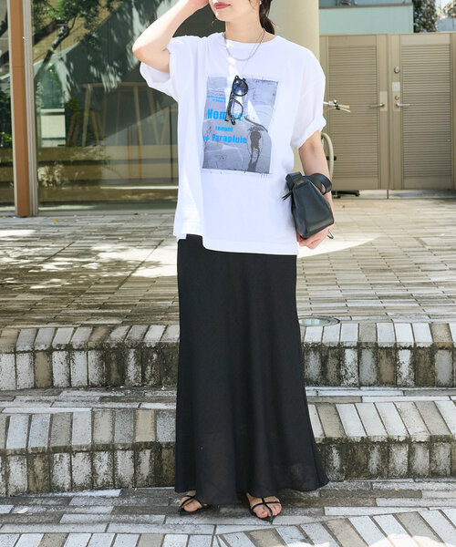 RIVE DROITE(リヴドロワ)の「【こなれ感◎】PhotoTee(Tシャツ/カットソー・レディース・オフホワイト/ピンク・FREE)」の17枚目の写真