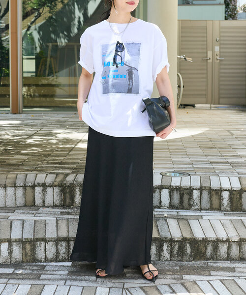 RIVE DROITE(リヴドロワ)の「【こなれ感◎】PhotoTee(Tシャツ/カットソー・レディース・オフホワイト/ピンク・FREE)」の18枚目の写真